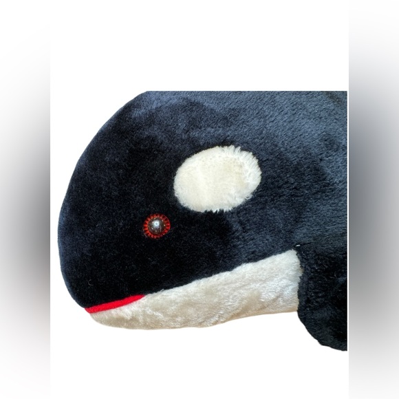 Set of 2 Vintage Sea World Orca Killer Whales Shamu Plushes/Stuffed Animals GUC - Picture 8 of 11